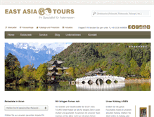Tablet Screenshot of eastasiatours.de